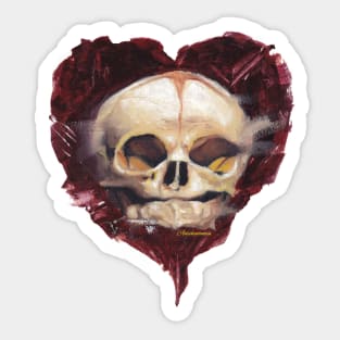 Ansekenamun - Heart Baby skull Sticker